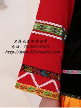 彝族舞蹈服装彩虹裙|大裙摆民族服装