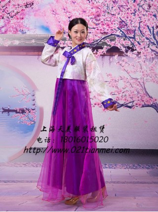 紫色韩服朝鲜服装大长今服装