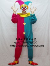 小丑花脸面具演出服装